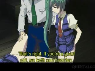 Hentai twin girls fucked in reged bukkake gangbang