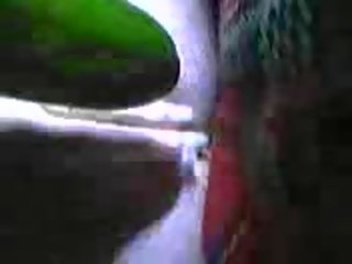 Videophone Ms temptation fucks self in round ass with cucum spermber