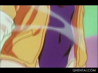 Hentai drobcene rdečelaske muca pribil globoko v na locker soba