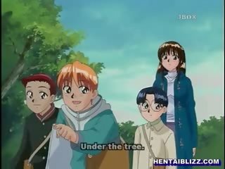 Lelucon hentai bondaged dildoed dan brutally gangbanged