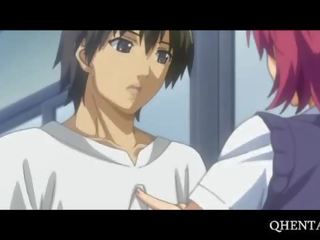 Obrovský kozičky hentai adolescent olizuje a fucks obr čurák