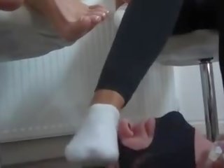 脚 按摩 和 舔 shortly 后 运动