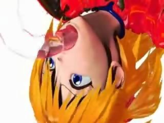 Costumed 3d anime jelep gets fucked