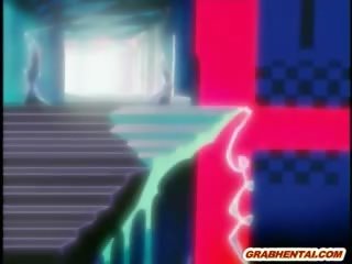 Chained Hentai Gets Shoved Candle In The Ass And Melted In