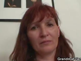 Poker opens to 3some with old strumpet in stockings