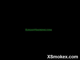 Awesome adolescent Smoking Wild x rated clip