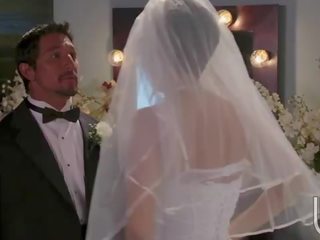 Crazy bride rides big stiff penis