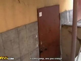 Pickup damsel in rough threesome action