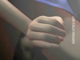 Stunner 3d hentaý geek femme fatale gives fellatio
