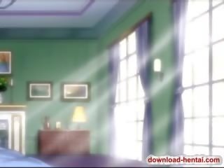 Piesaistīti hentai enchantress izpaužas ieskrūvē augšup badly