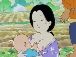 Perfected アニメ アジアの ファック アウトドア バイ 彼女の 色欲の盛んな 仲間