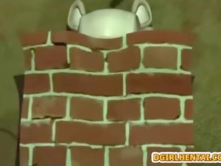 3d animated hentaý brutally fucked by monstr