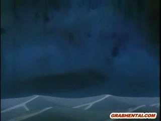 Japanese Hentai teenager Caught And Hard Poked By Old Pervert Gu
