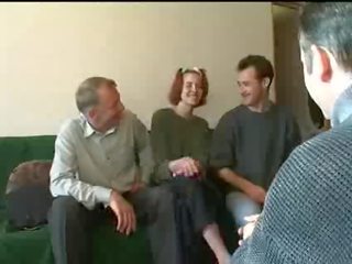 Fucked by her old daddy and his kirli friends clip