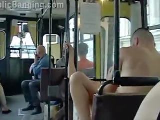 Ektrim jemagat öňünde kirli film in a city awtobus with all the passenger jiklamak the iki adam fuck