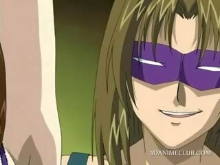 Anime Tied Up adult film Prisoner Gets Body Teased In Group