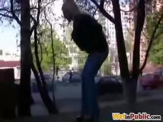 Бликащ панталони wetting