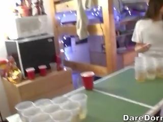 Young dorm mates having dirty movie