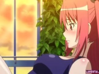 Hentai rumaja in swimsuit gets fucked and jizzed