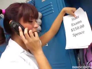 Student Audrianna Angel sucks off her profs Thick pecker