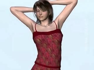 Inviting 3d anime rys dostane kočička olízl