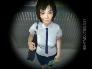 Pleasant 3D Anime Ms Gets Cunt Rubbed