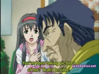 Anime brunette gets drilled hard