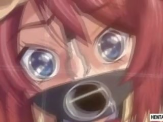Tied Up Hentai babe Sucks juveniles Hard putz