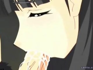 Petite hentai anime slattern chained and rammed