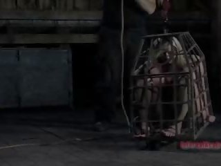 Sasha dostane locked uppd má sasha jiskry packed do a taut málo klec a to s ne na vše comfortable1