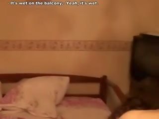 Sinful brunette stunner slurps on giant weiner