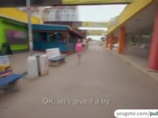 거유 과 멋진 파리 도착 지급 용 공공의 나체 과 더러운 클립 에 공공의