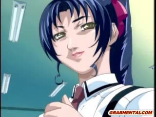 Tabatud hentai segaklass koletis tentacles riist perses