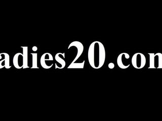 Blindfolded goddess gets adult video by strap on