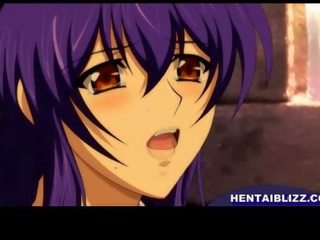 Rinnakas hentai teenija saab lakkus tema wetpussy ja sügav perses sisse a koobas