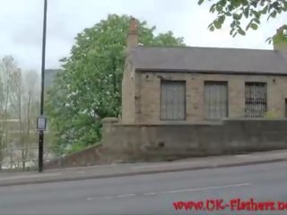Flashing amateur divinity Fae Corbin public masturbate