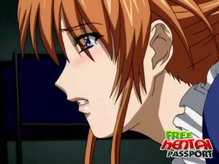 Ponytailed redhead hentai streetwalker