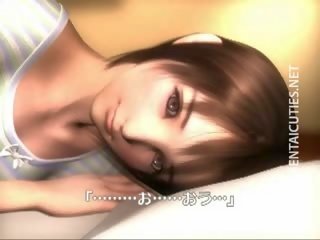 Big Breasted 3D Anime girlfriend Riding peter