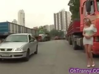 迷人 年轻 变性 采摘的 向上 远 first-rate 他妈的