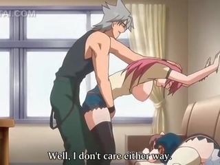 Pink haired anime femme fatale cunt fucked against the