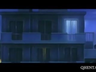 Хентай лялька отримує від трусики для a манда лизати