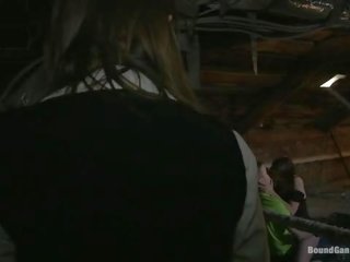 Russian femme fatale With Braces Gets Caught Trespassing And Gangbanged