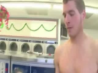 Clothed milfs walet dong at laundrette