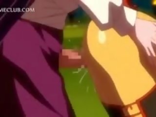 Doce 3d anime ruiva fica super corpo preenchidas com ejaculações