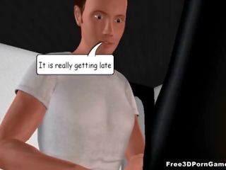 3D blonde princess sucks phallus and gets fucked hard