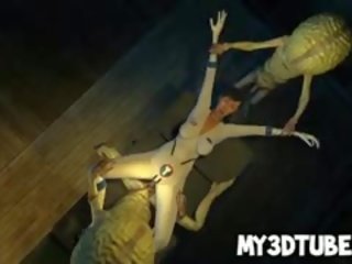 3d karikatura enchantress získávání dvojnásobek teamed podle aliens