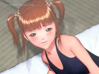 Bonded hentai gymnasta submitted na sexuální škádlení