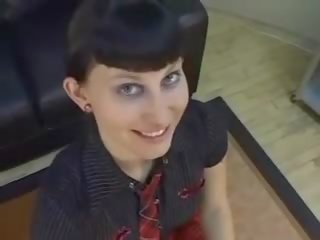 Charming pank rocker bellarotica sucks and fucks pov