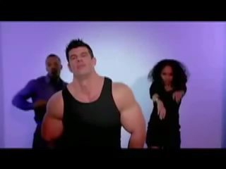 Muscle hunk perfection has own music vid