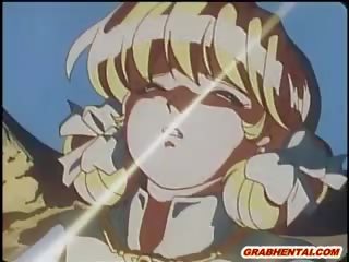 Bắt hentai mật ong wetpussy chết tiệt qua con quái vật và creampie